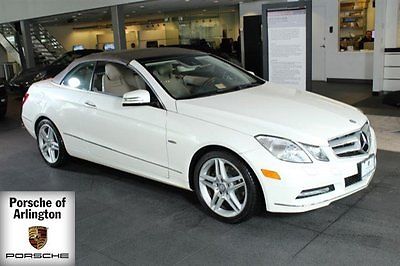 2012 Mercedes-Benz E-Class Base Convertible 2-Door 2012 Convertible Used Gas V6 3.5L/213 7-Speed Automatic RWD White