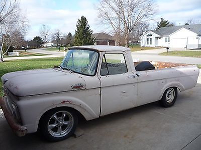 1963 Ford F-100  1963 Ford F-100 Unibody Pick Up Rat Rod Hot Rod Project