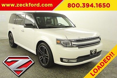 2013 Ford Flex Limited All Wheel Drive 3.5 EcoBoost Automatic AWD Panoramic Vista Roof Leather Navigation Reverse Cam