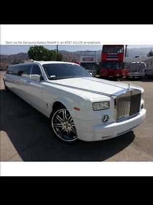 2004 Rolls-Royce Phantom Rolls Royce Phantom 4 door White, Excellent condition, limousine, marble floor, 180