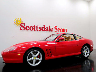 2002 Ferrari 575 ONLY 7K MILES, DAYTONA'S, CALIPERS, INSERTS, REAR 02 575M w ONLY 7K MILES,ROSSO CORSA, DAYTONA'S, CALIPERS, LTHR REAR SHELF. NEW!!