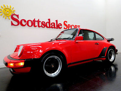 1988 Porsche 911 GUARDS RED on BLACK LTHR w 29K MILES... MUSEUM QUA 1988 930 TURBO * ONLY 29K MILES * COA * RESTORATION 2015 * BOOKS * SERVICE HIST
