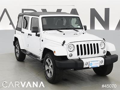 2016 Jeep Wrangler Sahara White 2016 Wrangler Unlimited with 10,237 Miles for sale at Carvana