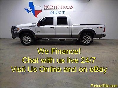 2011 Ford F-250  11 F250 4x4 Lariat GPS Navi Crew Heated Cooled Seats 6.7 Diesel We Finance Texas
