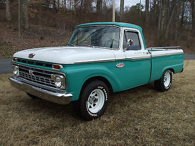 1966 Ford F-100 CUSTOM CAB Extra Nice Solid Southern 1966 Ford F100 Short Bed V8 Pickup !!!!