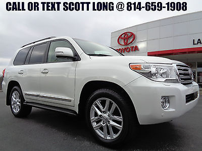 2013 Toyota Land Cruiser 2013 Toyota Certified Land Cruiser 4WD Nav DVD Certified 2013 Land Cruiser 4x4 Navigation DVD Leather 3rd Seat Blizzard Pearl