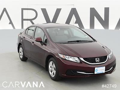 2013 Honda Civic Civic LX Dk. Red 2013 CIVIC with 38436 Miles for sale at Carvana
