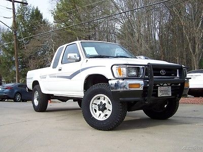 1992 Toyota Tacoma SR5 V6 1 OWNER 4X4 SUPER CAB ROCK SOLID PICKUP RIG EE VIDEO & PIC NICE COLD AC PWR PKG SHORT BED 4WD 3.0L V6 AUTO HI LUX SIS HILUX