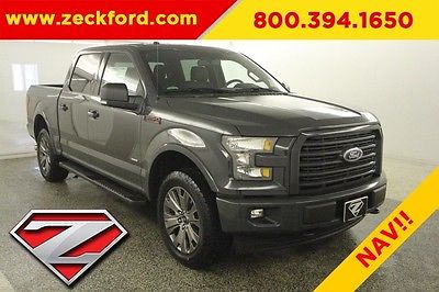 2017 Ford F-150 XLT 4x4 2.7L V6 EcoBoost 4WD Heated Seats Navigation Tow Package Reverse Cam Aluminum