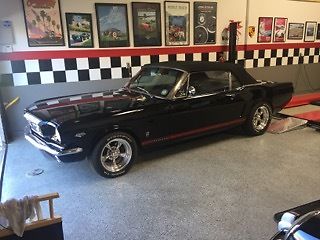 1966 Ford Mustang  1966 Black Ford Mustang GT Convertible