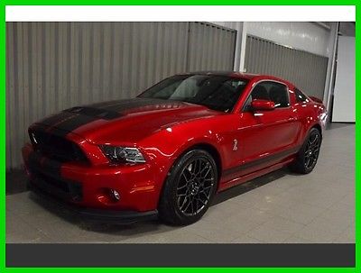 2013 Ford Mustang Shelby GT500 Leather, Ford Certified 2013 Ford Shelby GT500 RWD 5.8L V8 32V MANUAL,LEATHER, FORD CPO 7356 Miles
