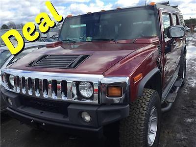2003 Hummer H2 -- Red Metallic  4-Speed A/T 8 Cylinder Engine 6.0L/364 Call Mark 301-503-5309