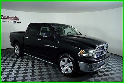 2011 Dodge Ram 1500 Big Horn 4WD 5.7L V8 HEMI Engine Crew Cab Truck EASY FINANCING! 70694 Miles Used Black 2011 Dodge Ram 1500 Leather Seats