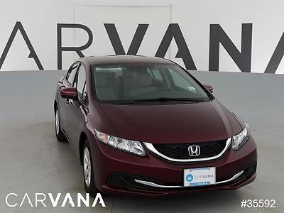 2014 Honda Civic Civic LX Dk. Red 2014 CIVIC with 35521 Miles for sale at Carvana