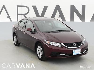 2013 Honda Civic Civic LX Dk. Red 2013 CIVIC with 26841 Miles for sale at Carvana