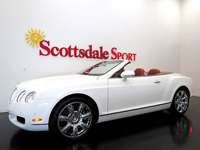 2007 Bentley Continental GT GLACIER WHITE w ONLY 19K MILES, LOADED w OPTIONS!! 07 BENTLEY GTC * ONLY 19K MILES, WHITE-TAN, CHROME WHEELS, LOADED, LIKE NEW