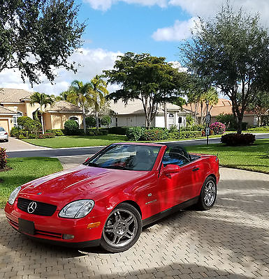 1999 Mercedes-Benz SLK-Class Red Mercedes SLK hard top convertible- Only 32,000 miles