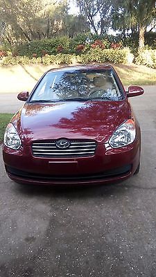 2008 Hyundai Accent GLS Sedan 4-Door 2008 Hyundai - Red - all service records available