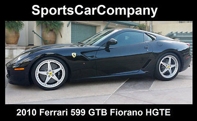 2010 Ferrari 599 599 GTB Fiorano HGTE 2010 FERRARI 599 GTB FIORANO HGTE BLACK RARE COVETED YEAR & MODEL  EXTRAORDINARY
