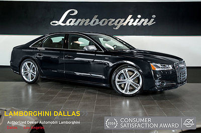 2016 Audi S8  NAV+RR CAM+BOSE+HEADS UP DISPLAY+DYNAMIC STEERING+SUNROOF+VALCONA LEATHER