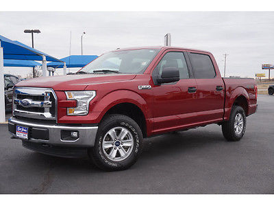 2016 Ford F-150 XLT 2016 Ford F-150 XLT Red 4x4 XLT 4dr SuperCrew 5.5 ft. SB  6-Speed Shiftable Auto