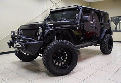 2014 Jeep Wrangler  LIFTED JEEP, SMITTY BUILT BUMPER W/ WINCH, 35 TIRES, 20 WHEELS, LED LIGHT BAR