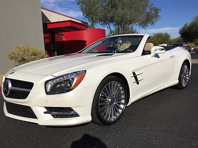 2015 Mercedes-Benz SL-Class SL550 Convertible Premium Pack Pano Roof Keyless Heated/Cooled Seats White 2013 2015 sl550