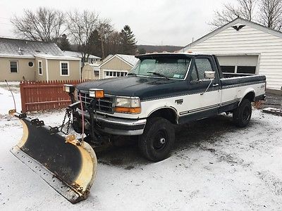 1996 Ford F-250 Xlt 1996 Ford F250 Xlt 7.3  Dimond Meyers plow