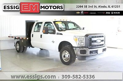 2013 Ford F-350 XL Used 13 Ford F-350SD Crew Cab 4x4 Stake Bed 6.7L Diesel DRW Work Truck Auto