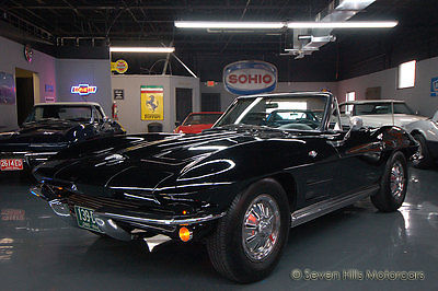 1964 Chevrolet Corvette Convertible Triple Black, GREAT CONDITION, 4-Speed, AWESOME DRIVER, 175 Photos and Video