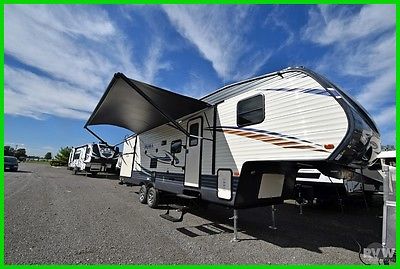 New 17 Puma 295BHSS Towable Fifth Wheel Rv Travel Trailer Camper Outside Kitchen