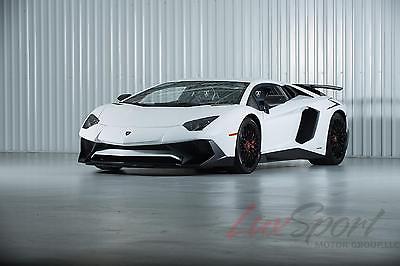 2016 Lamborghini Aventador SV LP 750-4 SV 2016 Lamborghini Aventador SV LP 750-4 SV Rare Bianca White/Black Loaded MINT