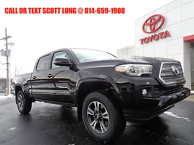 2017 Toyota Tacoma 17 Double Cab 4x4 3.5L LB TRD Sport Rear Camera New 2017 Tacoma Double Cab 4x4 TRD Sport Long Bed Composite Bed Black 4WD