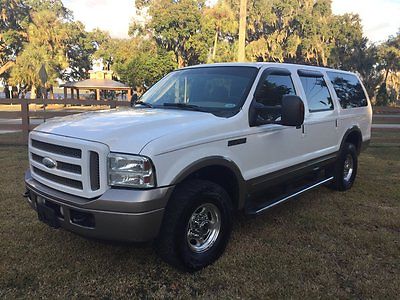 2005 Ford Excursion Eddie Bauer 2005 Diesel Ford Excursion Eddie Bauer 231,326 Miles White  8 Automatic