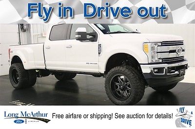 2017 Ford F-350 LIFTED LARIAT MAC TRUCK 4X4 CREW CAB MSRP $83375 UPER DUTY DUALLY 4WD 4 DOOR CREW CAB POWER STROKE DIESEL NAVIGATION LEATHER