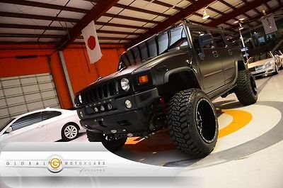 2008 Hummer H2 Base Sport Utility 4-Door 08 HUMMER H2 LUXURY MATTE BLACK WRAP REAR ENT HEATED SEATS