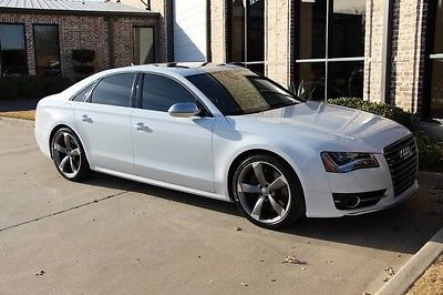 2014 Audi S8  Glacier White Driver Assistance Cold Weather Bang & Olufsen 21 Inch Wheels More!