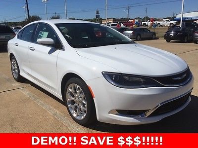 2016 Chrysler 200 Series C 2016 Chrysler 200 C 0 Miles Bright White Clearcoat 4D Sedan  3.6L V6 24V VVT 9-S