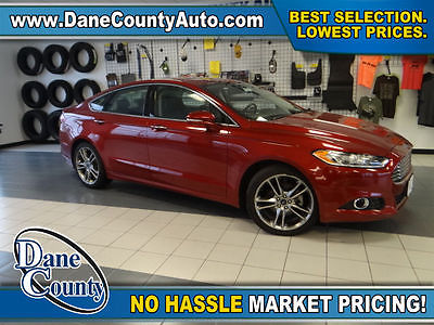 2013 Ford Fusion Titanium 2013 Ford Fusion Titanium Ruby Red Metallic Tinted Clearcoat Sedan 2.0L 4 cyls A