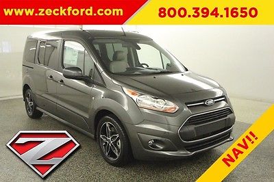 2017 Ford Transit Connect Wagon Titanium 2.5L I4 Automatic FWD Leather Heated Seats Captian Navigation BLIS Sync XM
