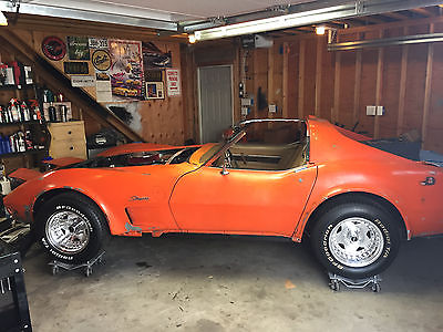 1975 Chevrolet Corvette Coupe 1975 Corvette 63k Miles *Very Desirable* Orange Flame/Med Saddle 4spd #s Match