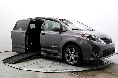 2015 Toyota Sienna SE Braunability Handicap Wheelchair Access Side Ramp Power XT SE Nav Lthr BSM Save