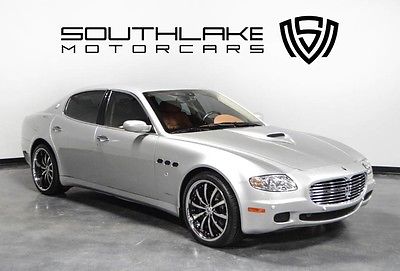 2005 Maserati Quattroporte Base Sedan 4-Door 05 Maserati Quattroporte-Wooden Pull Down Tables-Front TV-Alcantara-Clean Carfax