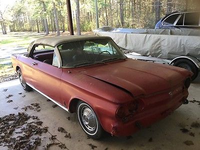 1963 Chevrolet Corvair  1963 Convertible Chev Red