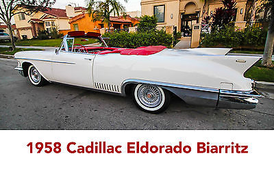 1958 Cadillac Eldorado Convertible 1958 Cadillac Eldorado Biarritz Convertible - A Real Classic!