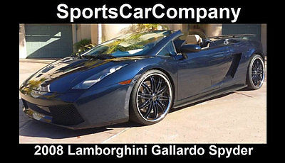2008 Lamborghini Gallardo SPYDER 2008 LAMBORGHINI GALLARDO SPYDER LOADED BEAUTY A FANTASTIC EXAMPLE JUST $99,998