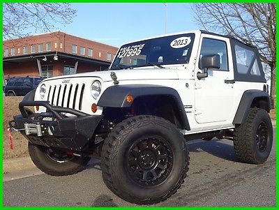 2013 Jeep Wrangler LIFTED WRANGLER SPORT 4X4 WE FINANCE & TRADE V6 MANUAL 35 INCH TIRES SUSPENSION LIFT 17 INCH WHEELS SOFT TOP CD PLAYER WINCH