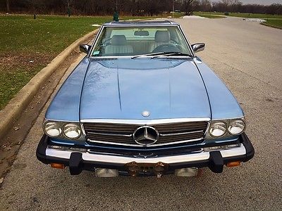 1986 Mercedes-Benz SL-Class Roadster  1986 Mercedes Benz 560SL 58k Miles 2 Owner Diamond Blue/Parchment Survivor!