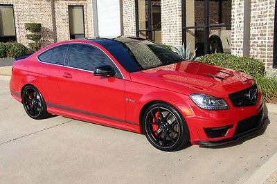2015 Mercedes-Benz C-Class Base Coupe 2-Door 507 Edition Mars Red Carbon Fiber Upgrades Multimedia Driver Assistance Keyless