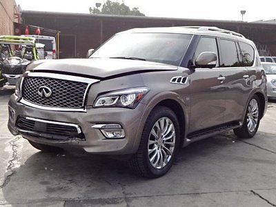 2016 Infiniti QX80 4WD 2016 Infiniti QX80 4WD Salvage Rebuilder Perfect Project Loaded!! Only 4K Miles!